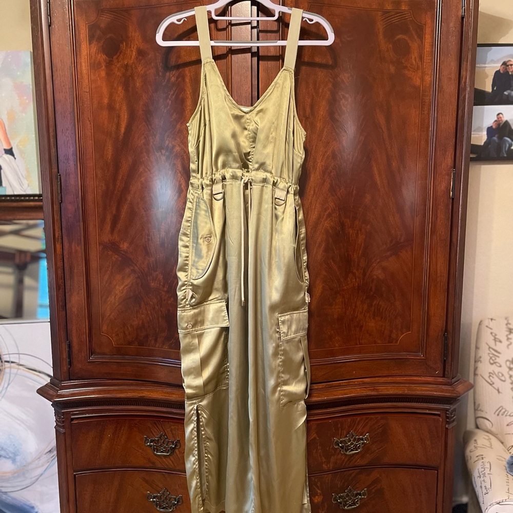 Anthropology Utility Dress in silky Moss